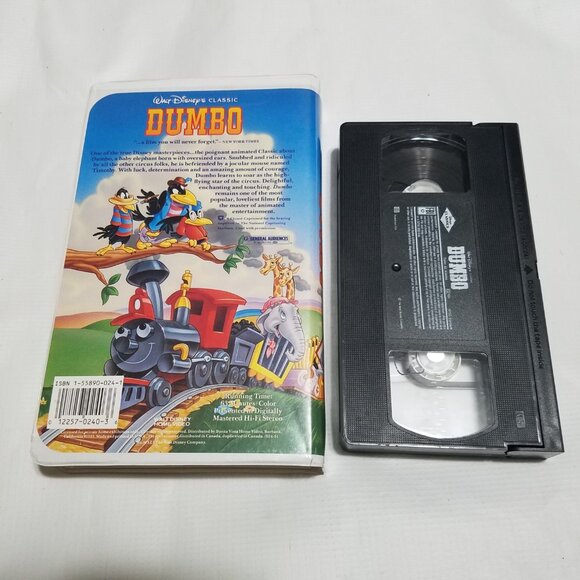 Dumbo Disney Classic Black Diamond Clamshell VHS Tape 1991 - Bundle & Save - Picture 2 of 3